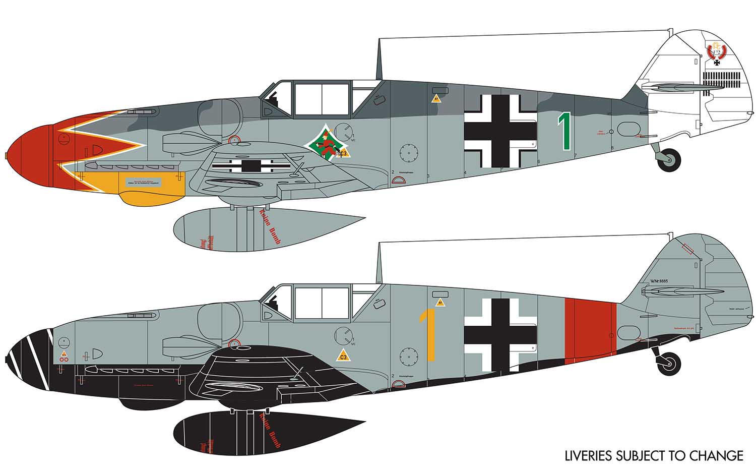 Airfix A02029B Messerschmitt Bf109G-6