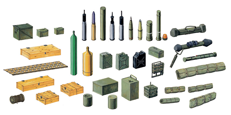 Italeri 6423 Modern Battle Accessories moderne items