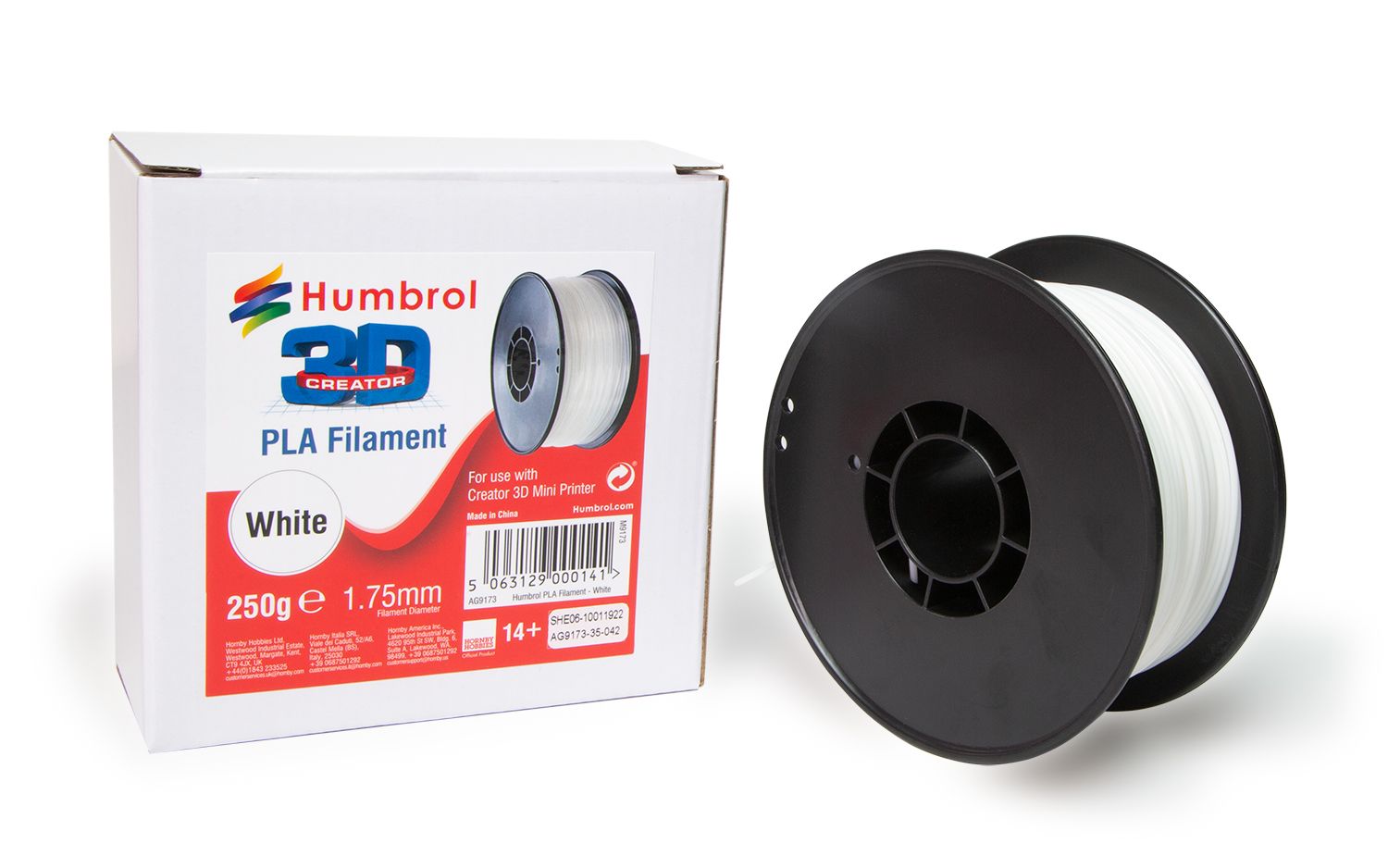 Humbrol AG9173 PLA Filament 'Wit'
