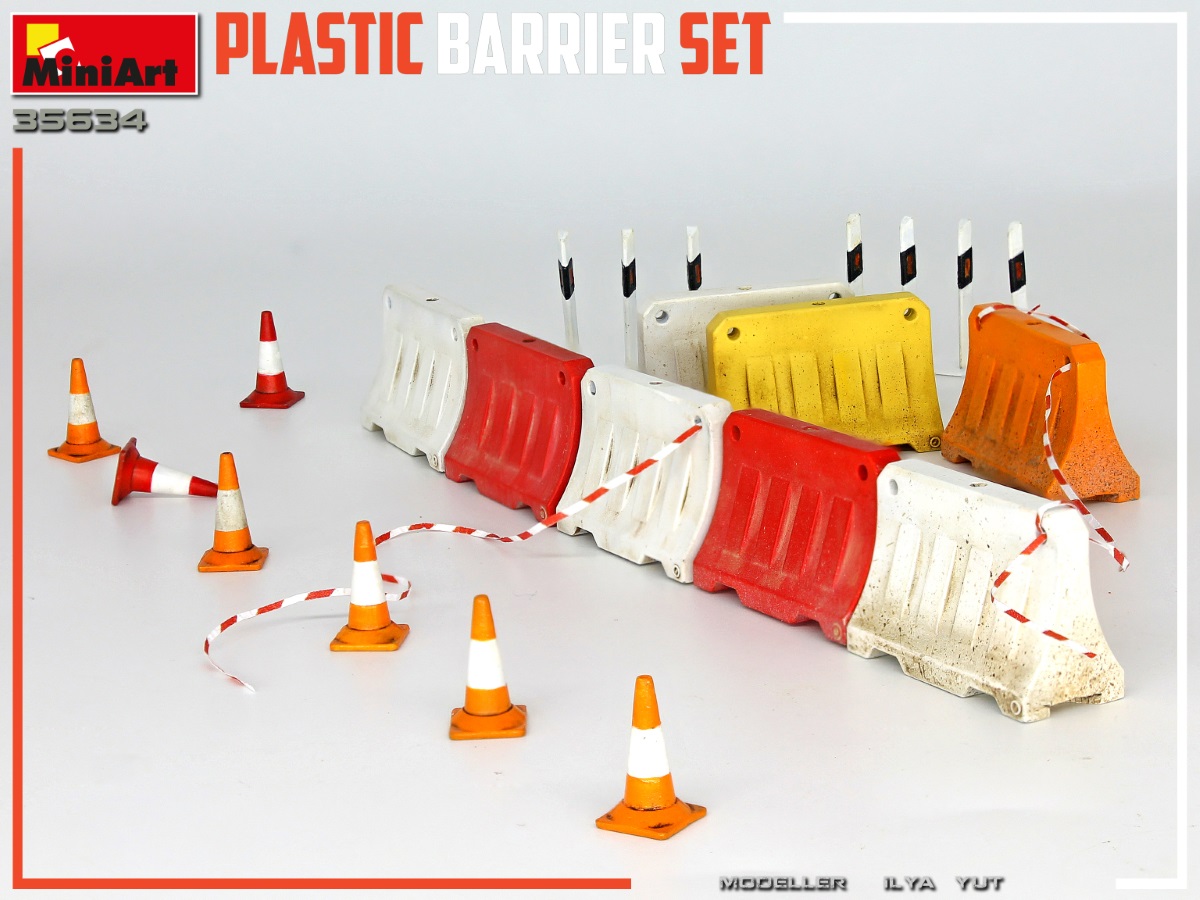 Mini Art 35634 Plastic Barrier Set