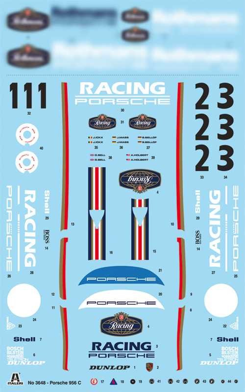 Italeri 3648 Porsche 956