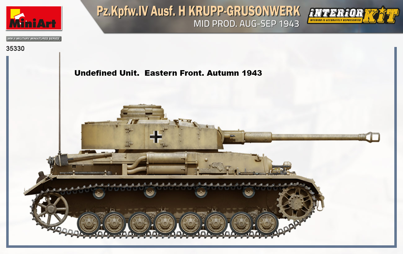 Mini Art 35330 Pz.Kpfw.IV Ausf.H Krupp-Grusonwerk Mid prod. Aug