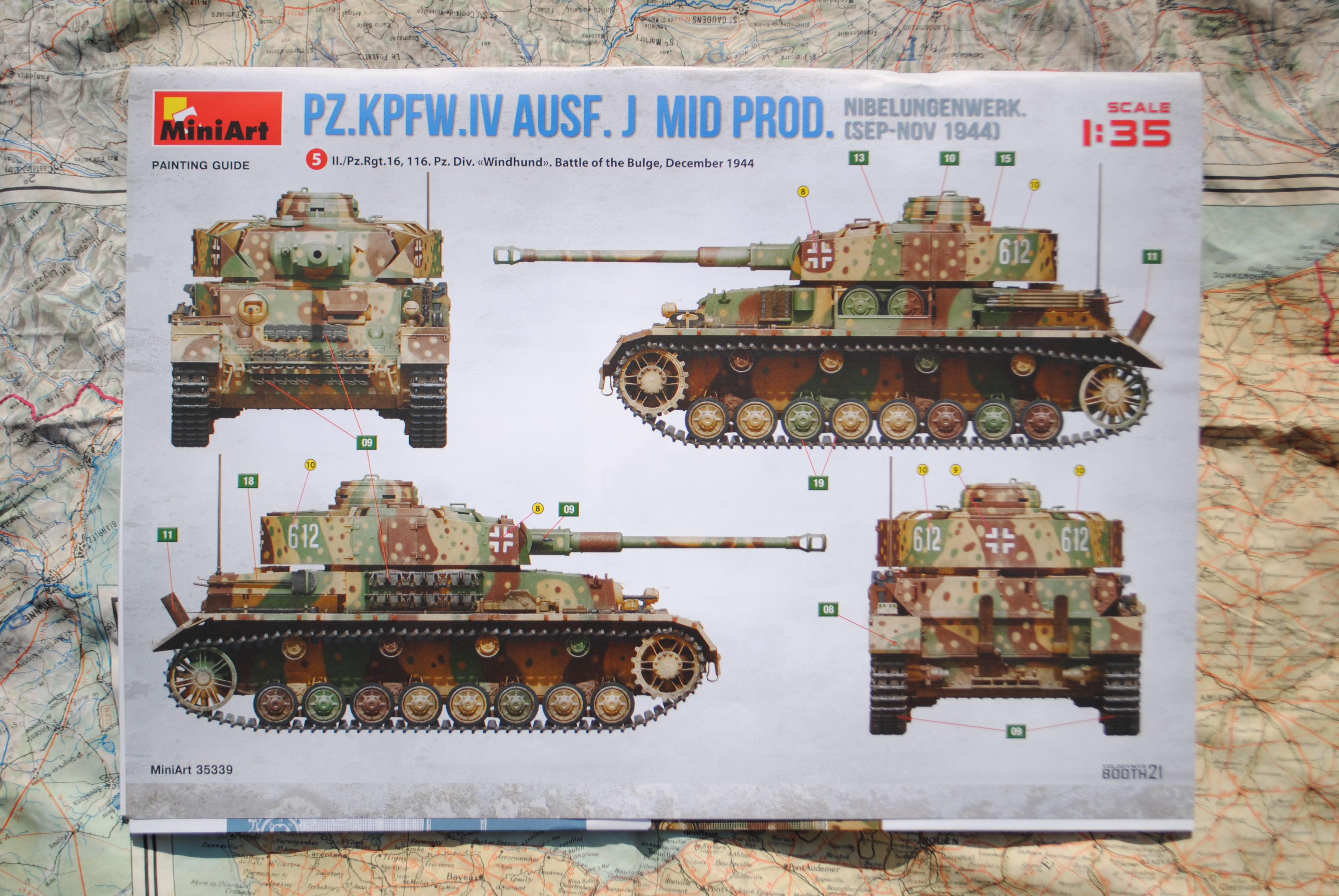 Mini Art 35339 Pz.Kpfw.IV Ausf.J NIBELUNGENWERK Mid. Prod. - Sep.-Nov. 1944