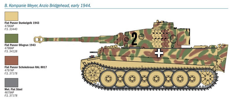 Italeri 6557 Pz.Kpfw.VI Tiger Ausf.E 'Early Production'