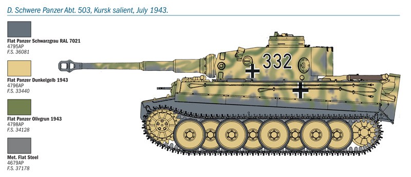 Italeri 6557 Pz.Kpfw.VI Tiger Ausf.E 'Early Production'