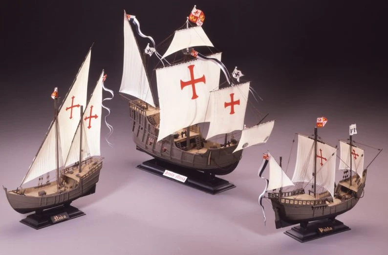Lindberg HL223 Ships of Columbus: Nina, Pinta and Santa Maria Sailing Ships (3 Kits)