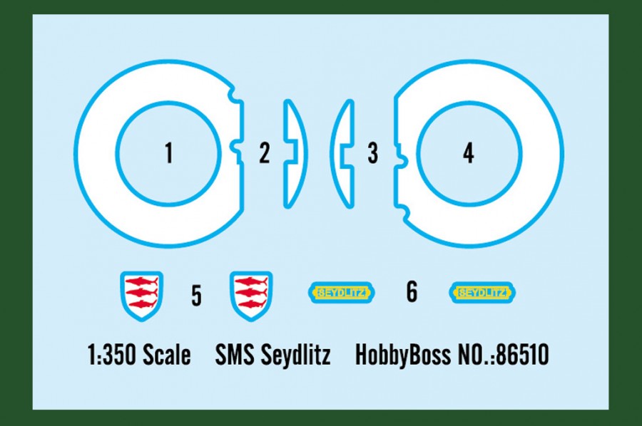 Hobby Boss 86510 SMS Seydlitz 'Battlecruiser Seydlitz-class'