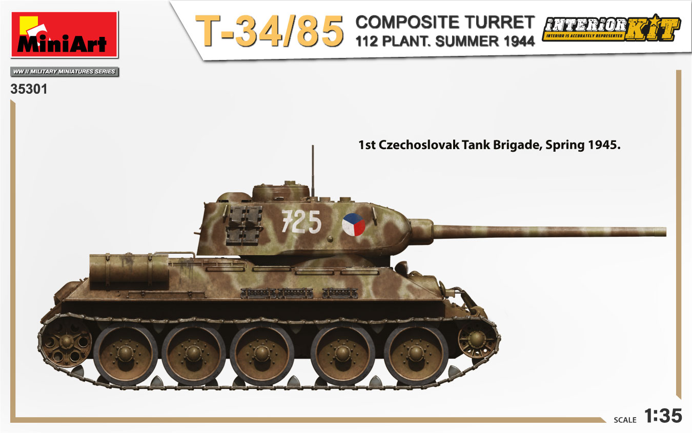 Mini Art 35301 T-34/85 COMPOSITE TURRET 112 PLANT. SUMMER 1944 INTERIOR KIT