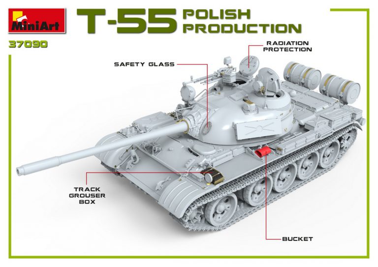 Mini Art 37090 T-55A Polish Production