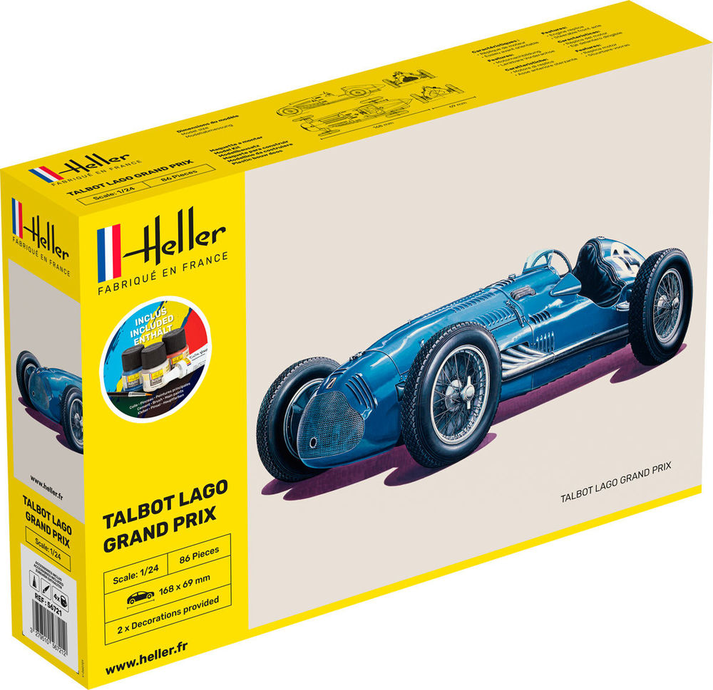 Heller 56721 Talbot Lago Grand Prix Starter Kit 