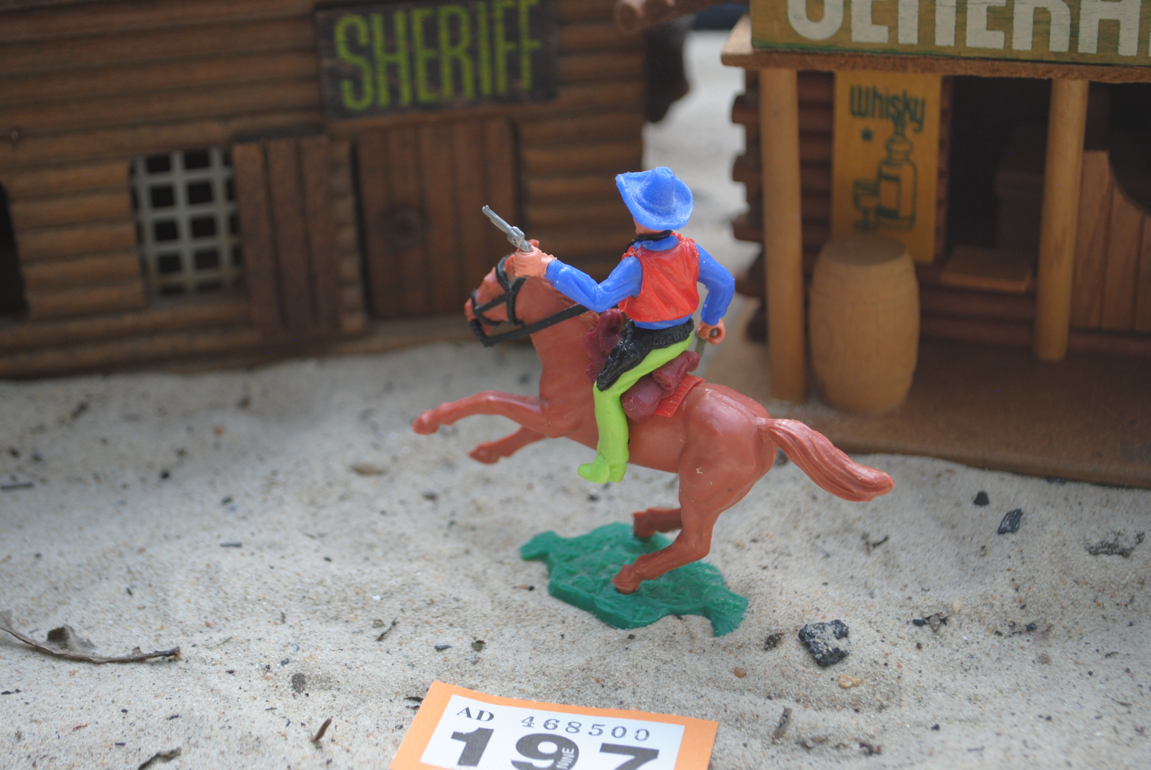 Timpo Toys O.197 Cowboy riding on horse 2nd version