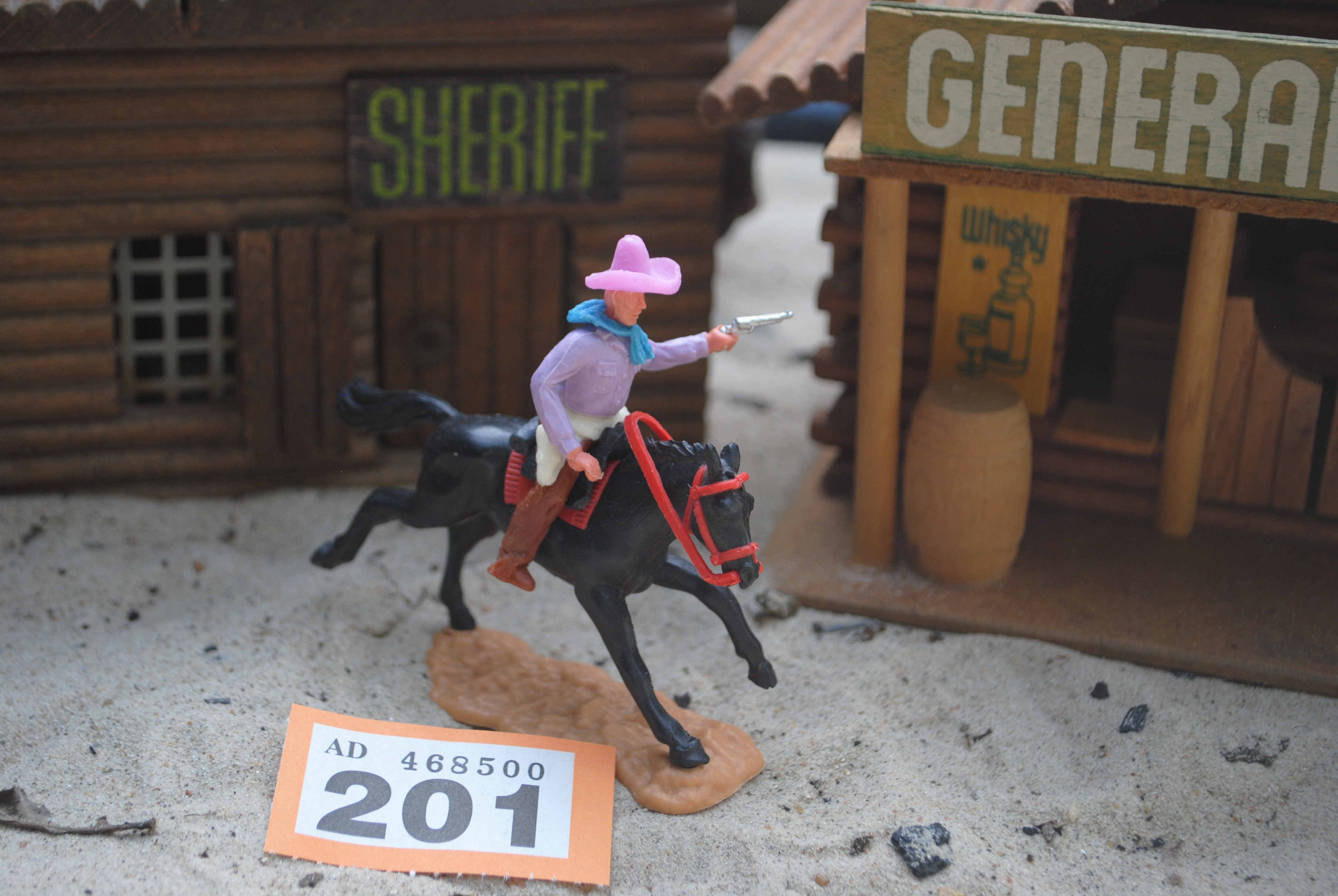 Timpo Toys O.201 Cowboy riding on horse 2nd version