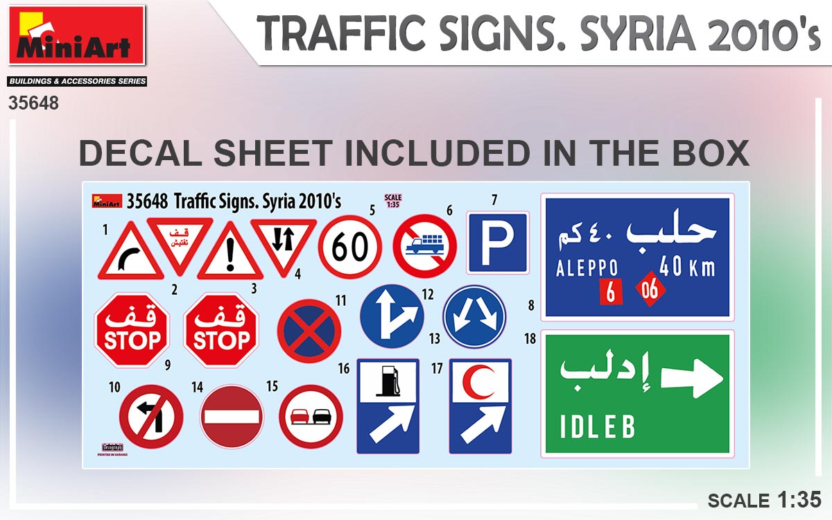 Mini Art 35648 TRAFFIC SIGNS. SYRIA 2010’s