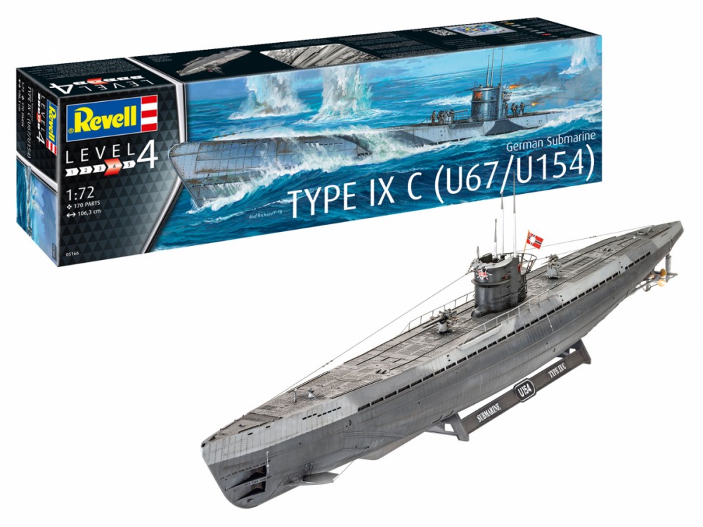 Contract Verwarren Kruipen Revell 05166 U-BOAT TYPE IX C "U67 / U154" German Kriegsmarine... -  grootste modelbouwwinkel van Europa