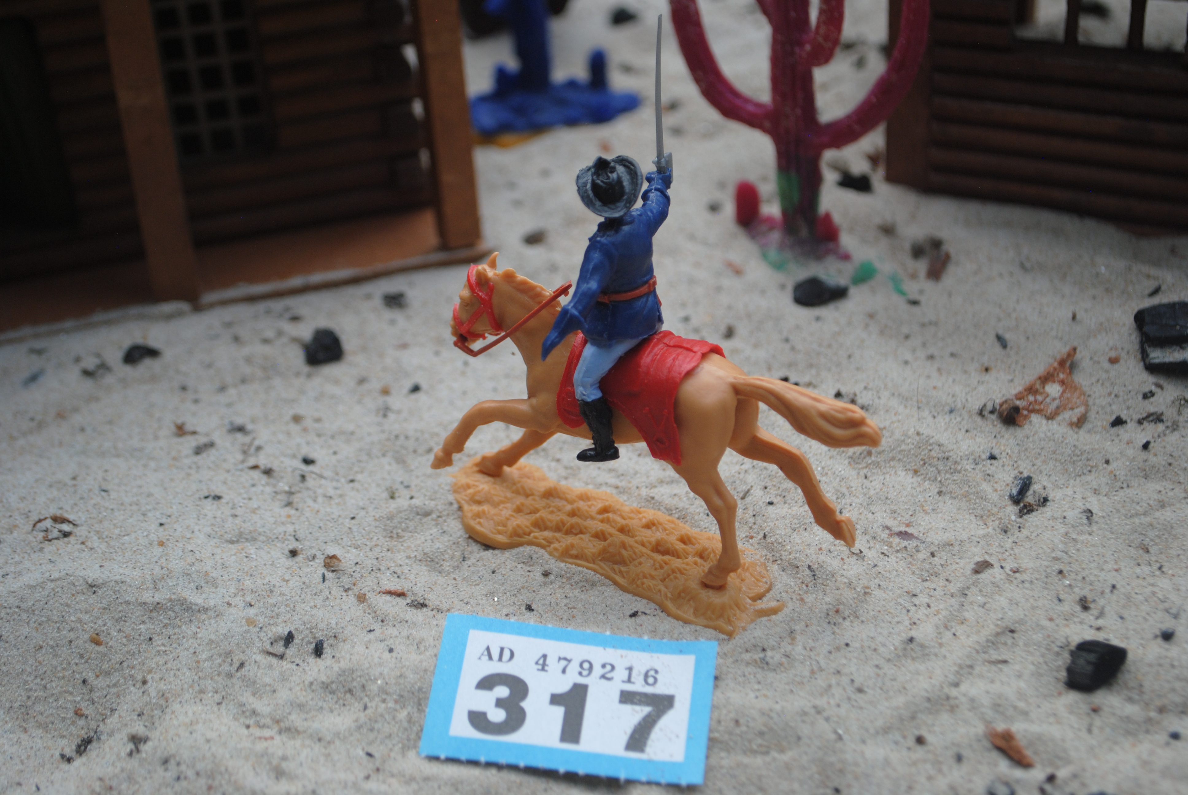 Timpo Toys B.317 Union Army Soldier riding American Civil War / US 7th Cavalry 2nd version 
