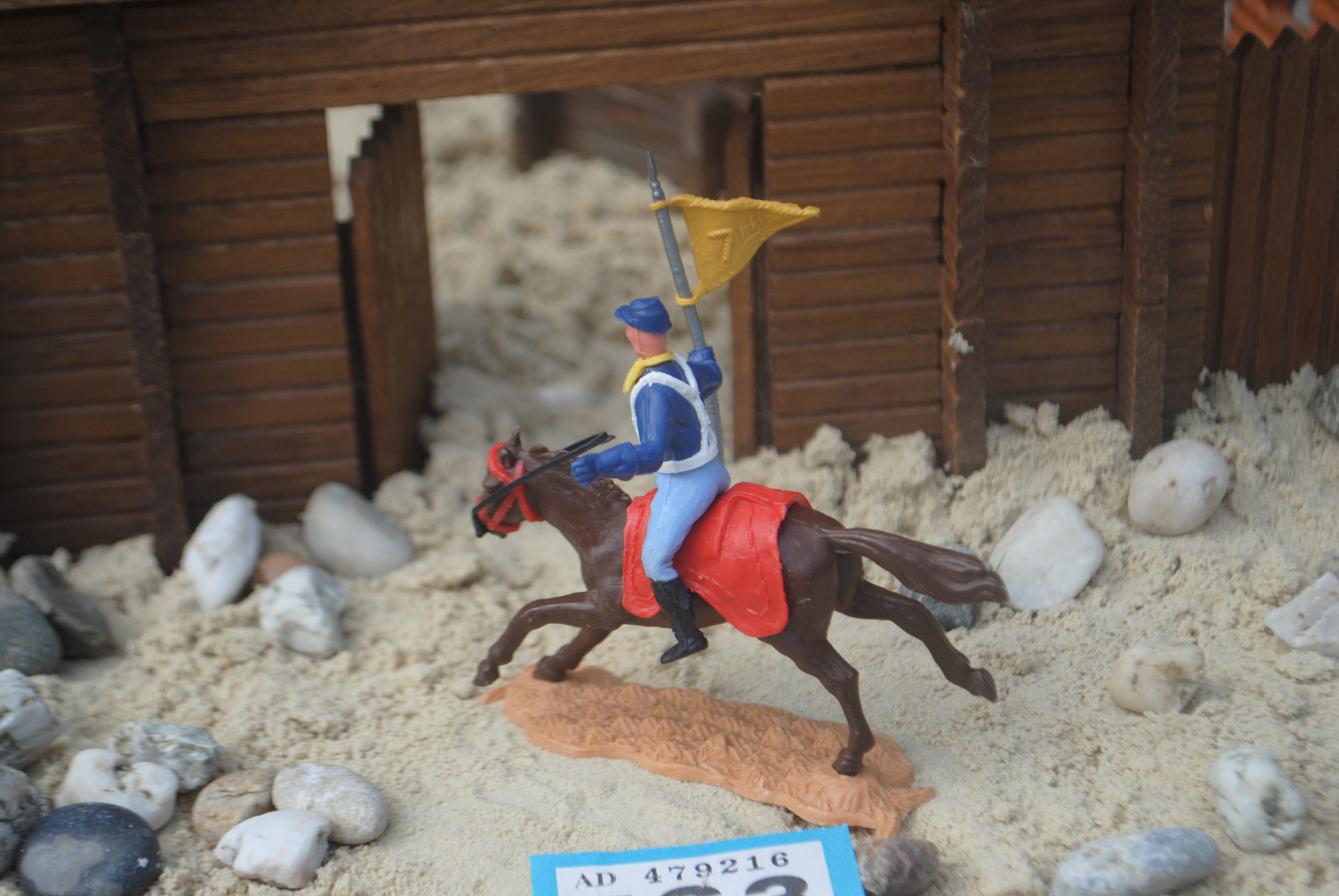 Timpo Toys B.563 Union Army Soldier riding American Civil War / US 7th Cavalry 2nd version 