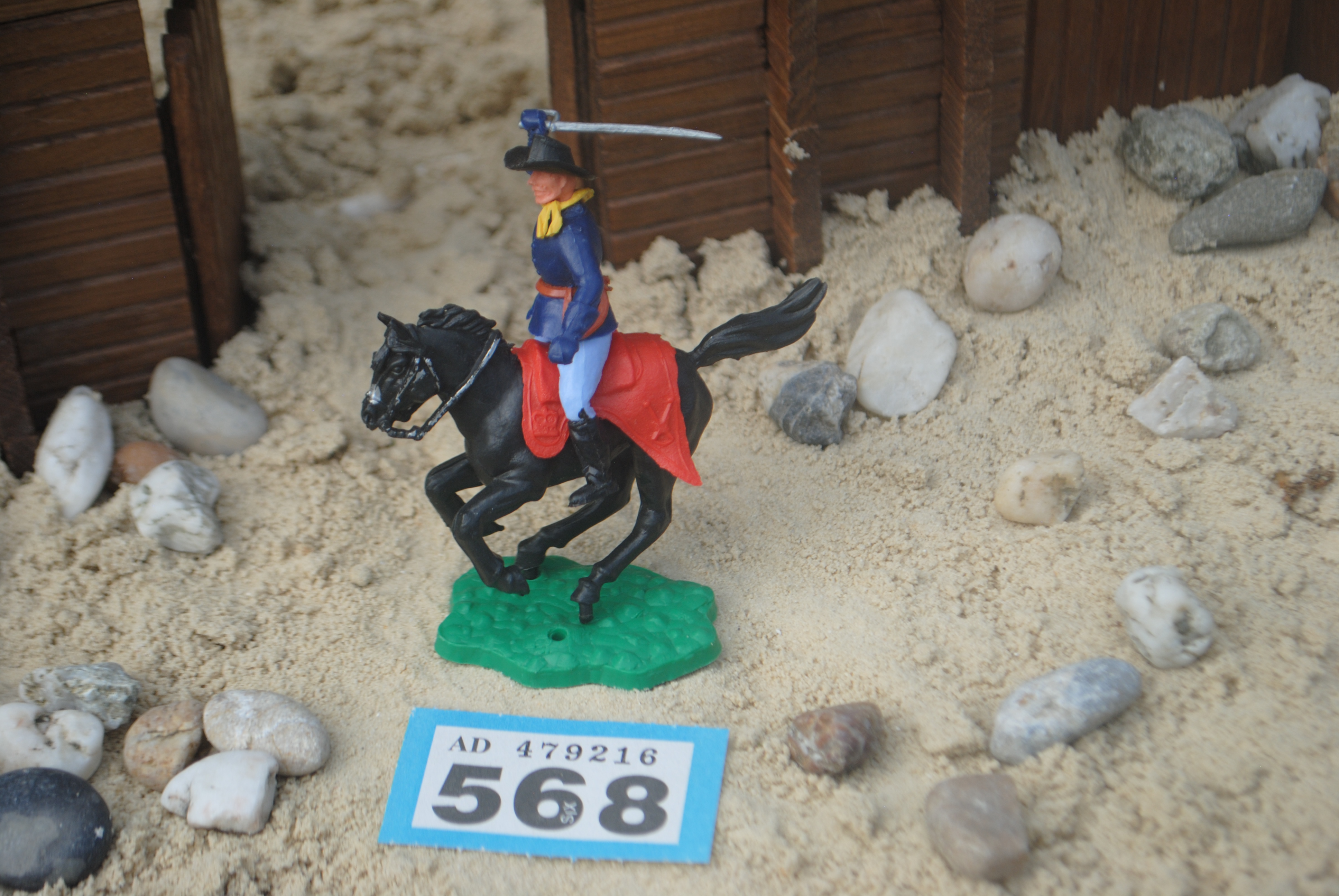 Timpo Toys B.568 Union Army Soldier riding American Civil War / US 7th Cavalry 2nd version 