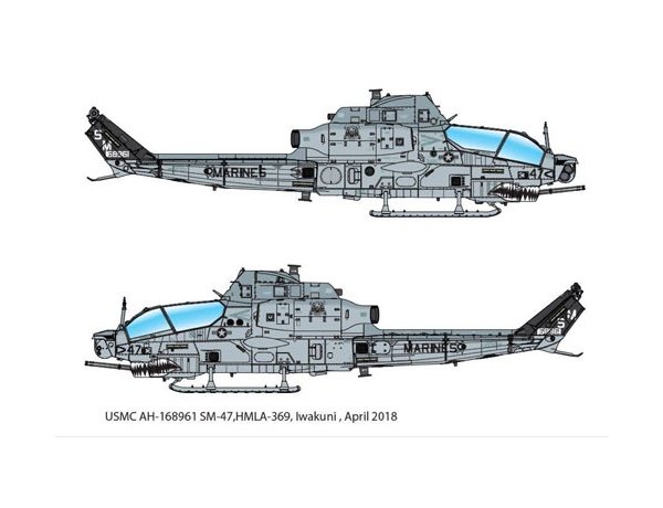 Academy 12127 USMC AH-1Z 'Shark Mouth'