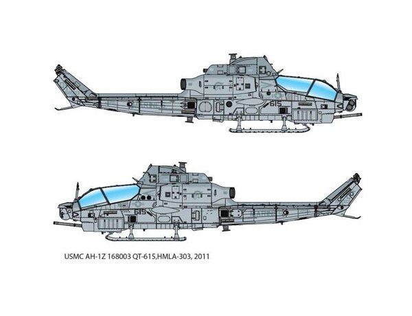 Academy 12127 USMC AH-1Z 'Shark Mouth'