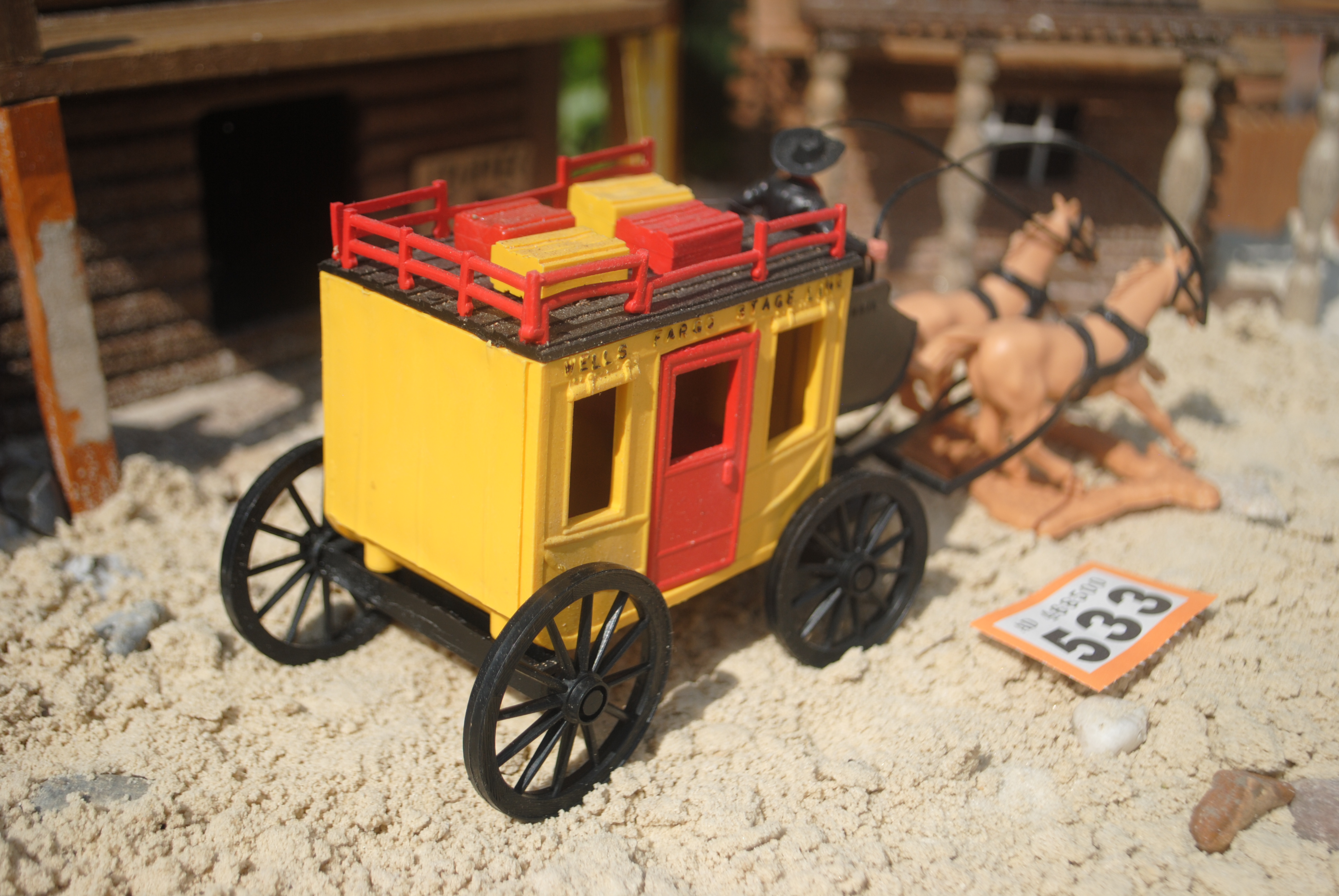 Timpo Toys O.533 Wells Fargo Stagecoach with coachman, 2nd version