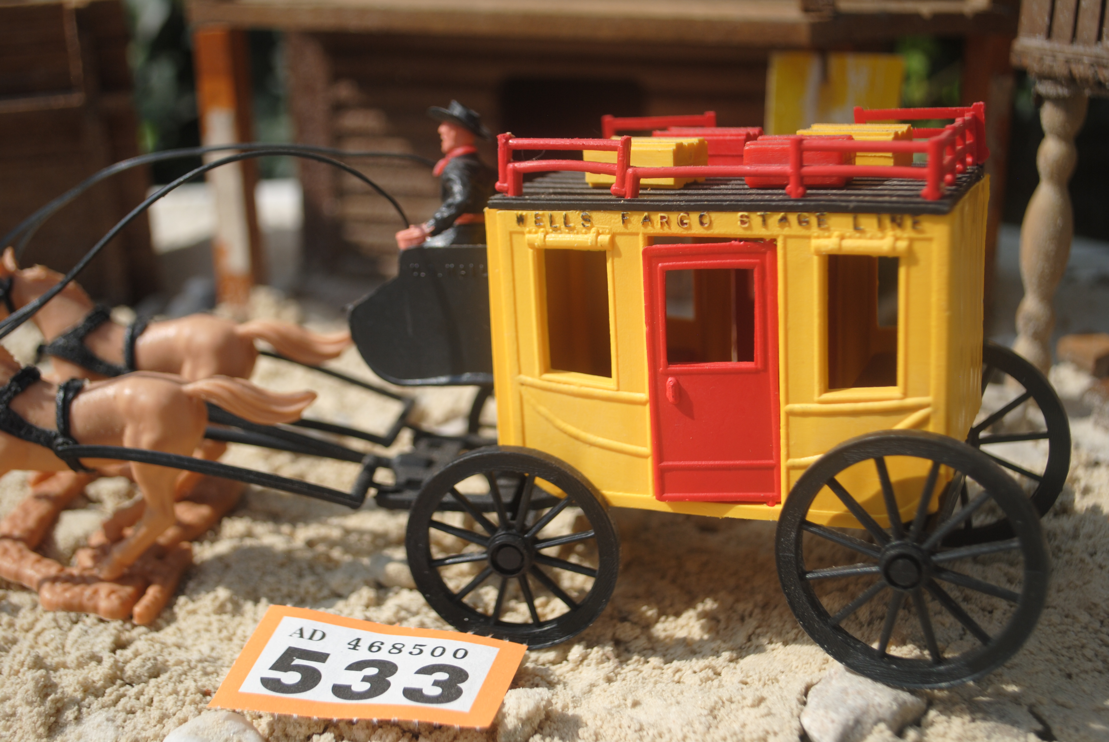 Timpo Toys O.533 Wells Fargo Stagecoach with coachman, 2nd version