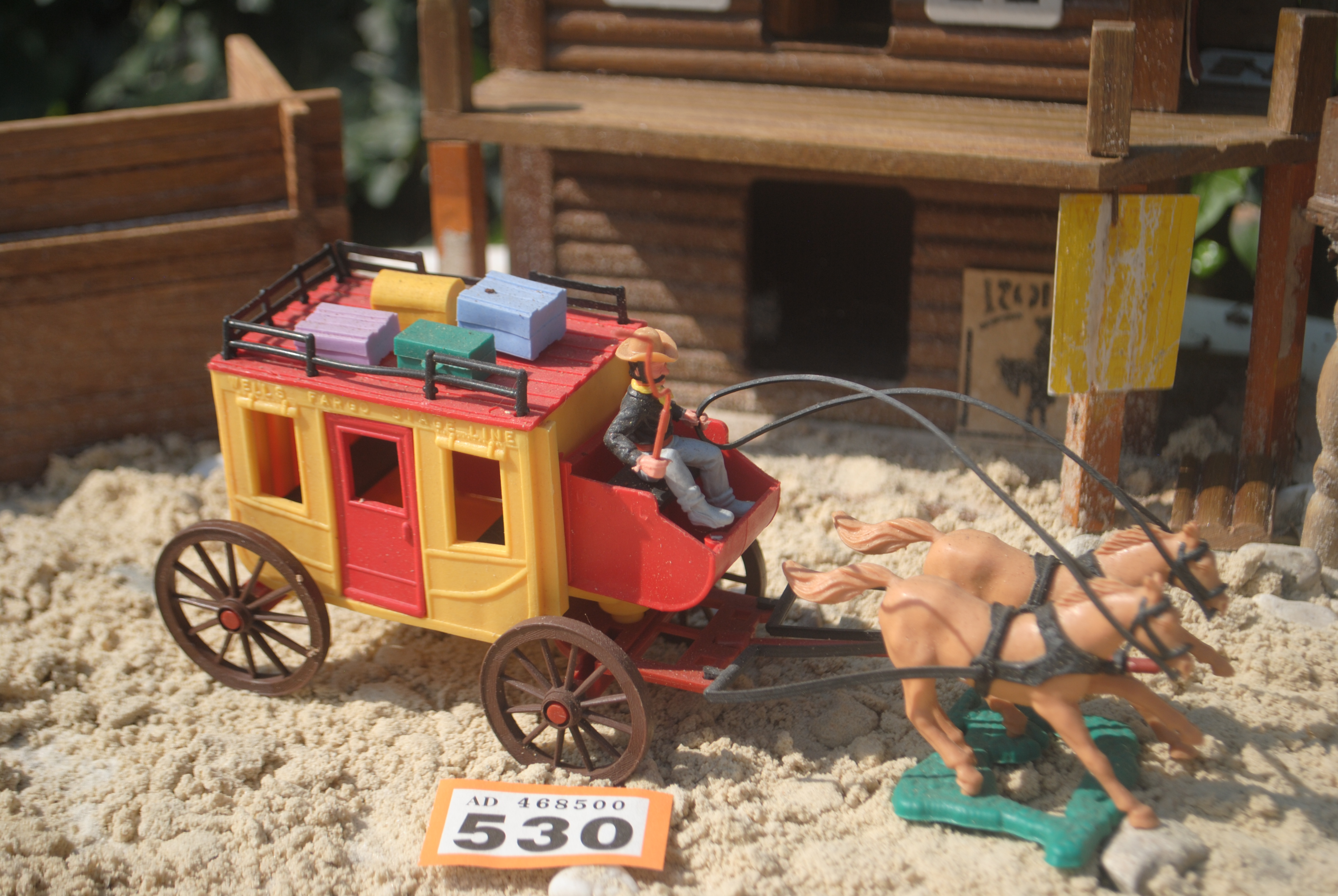 Timpo Toys O.530 Wells Fargo Stagecoach with coachman, 4th version