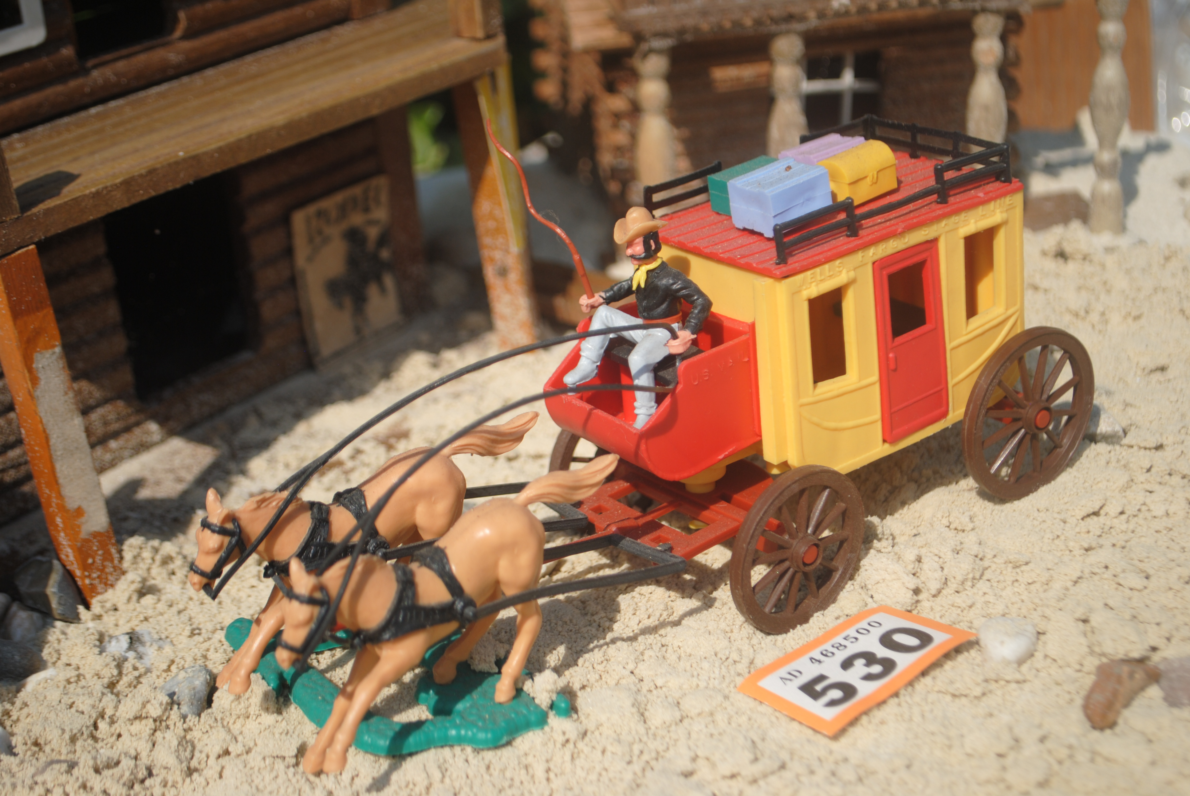 Timpo Toys O.530 Wells Fargo Stagecoach with coachman, 4th version