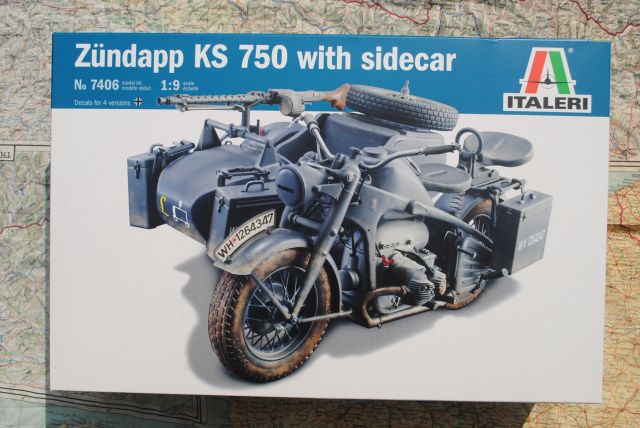 Italeri 7406 Zündapp KS 750 with Sidecar