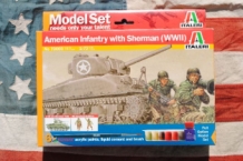 IT73003  M4A1 Sherman with American Infantry