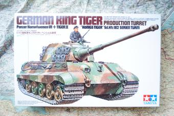 images/productimages/small/german-king-tiger-production-turret-panzer-kampfwagen-vi-tiger-ii-koenigstiger-sd.kfz.-182-serien-turm-tamiya-35164-voor.jpg
