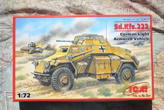 ICM 72411 Sd.Kfz. 222 leichter Panzerspähwagen (2 cm) véhicule blindé léger