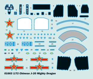 Trumpeter 01663  Chinese J-20 Mighty Dragon