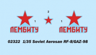 Trumpeter 02322  Soviet Aerosan RF-8 / GAZ-98.