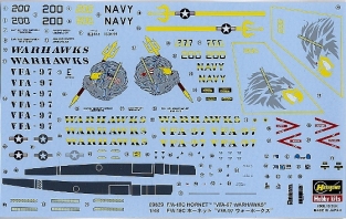 Hasegawa 09829 F/A-18C Hornet VFA-97 Warhawks