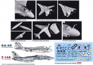 Dragon 4595 AIR REFUELING KA-6D & F-14A