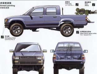 MENG VS-001 PICK UP with ZPU-1 Anti Aircraft Gun