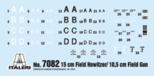 Italeri 7082 15 cm Field Howitzer / 10.5 cm Field Gun