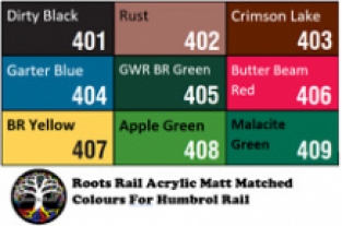 Humbrol 402 RUST '14ml Acrylic Rail Colour Paint'