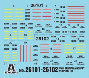 Italeri 26102 WWII German Aircraft Weapons Part II