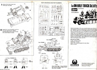 Hasegawa 31114 / Mt14  Sd.Kfz.7 8ton HALF TRACK QUADRUPLE 20mm AA kanon
