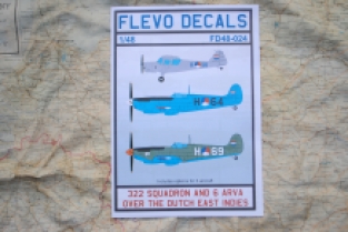 Flevo Decals FD48-024 322 Squadron and 6 ARVA over the Dutch East Indies