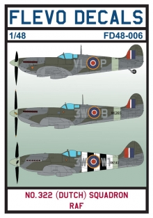 Flevo Aviation Hobby FD48-006 No.322 (DUTCH)SQ  RAF