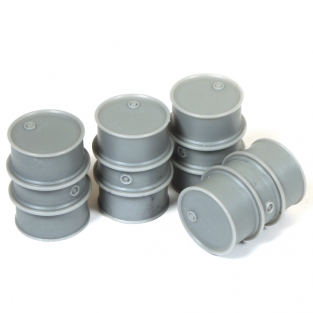 AOM35-0012  CIVILIAN FUEL DRUMS