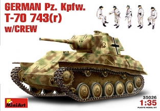 Mini Art 35026 German Pz.Kpfw. T-70 743(r) w/Crew