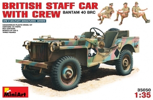 MA35050  Britse Staf Jeep m. bemanning