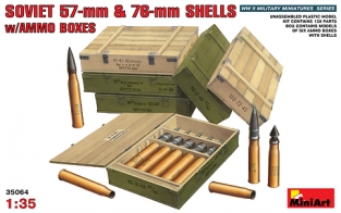 MA.35064  Soviet 57mm & 76mm shells  w/Ammo boxes