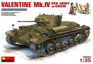MA35092  VALENTINE Mk.IV   RED ARMY   w/CREW