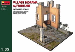 MA.36028  Village Diorama w/ Fountain