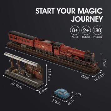 Revell 00303 3D Puzzle Harry Potter Hogwarts Express Set