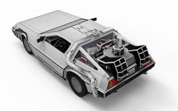 Revell 00221 3D Puzzle Time Machine - Back to the Future